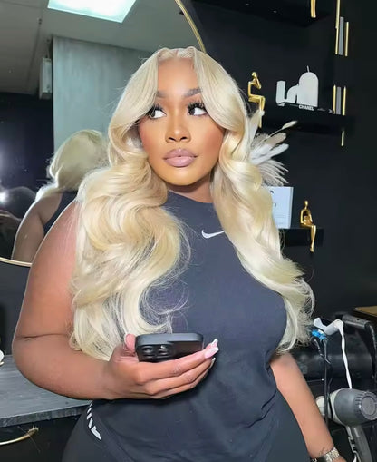 Blonde Straight Lace Front Human Hair Wig