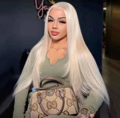Blonde Straight Lace Front Human Hair Wig
