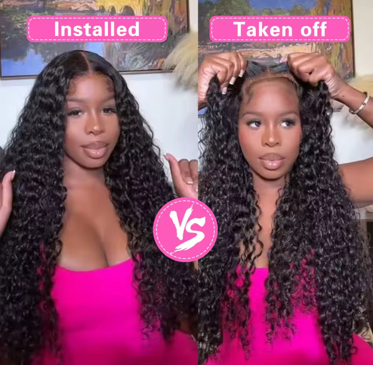 Glueless Dark Brown Curly HD Lace Front Human Hair Wig