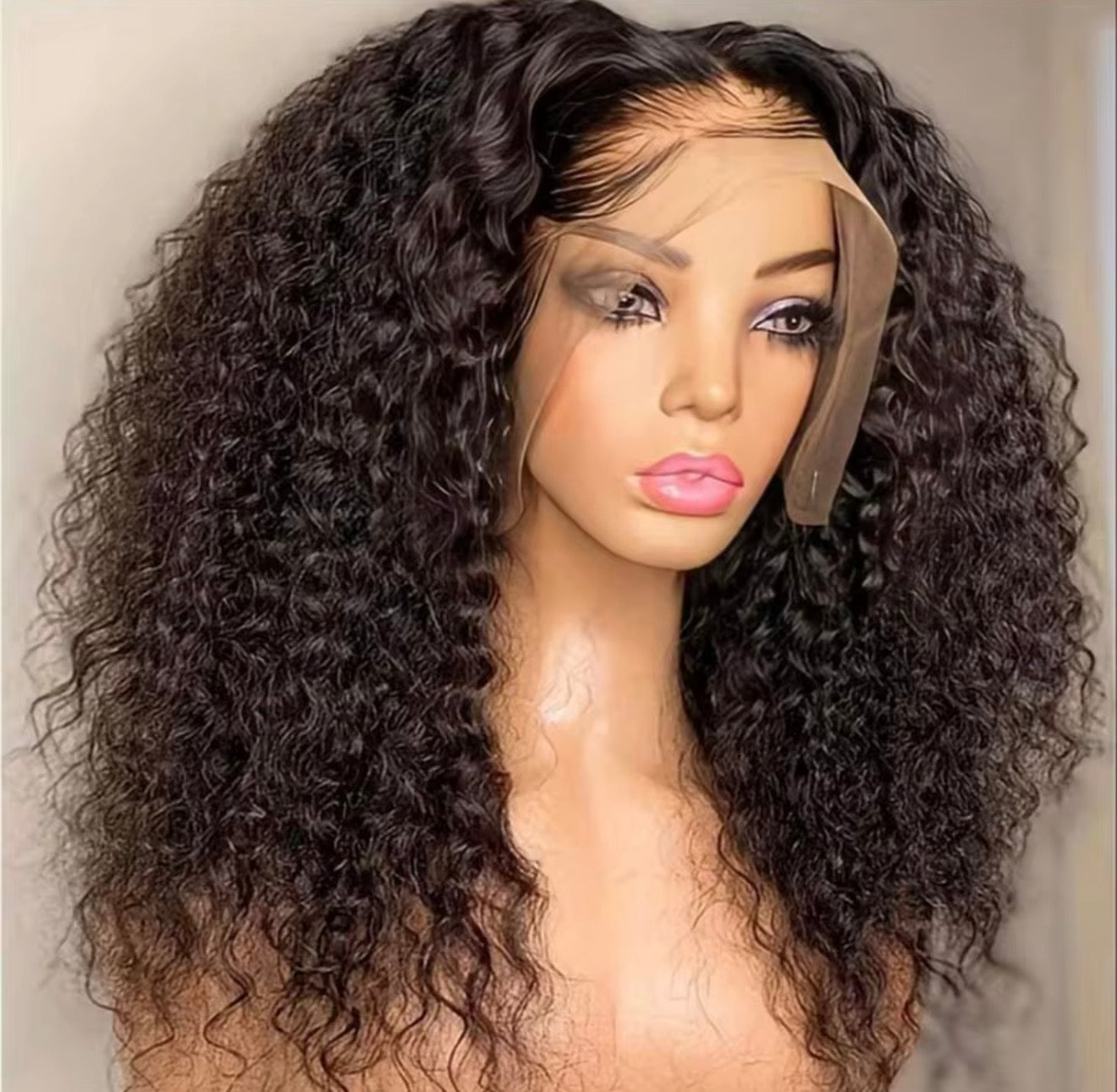Dark Brown Deep Wave HD Lace Front Wig Human Hair