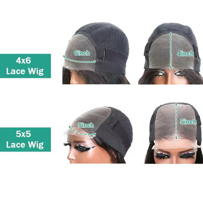 Glueless Dark Brown Curly HD Lace Front Human Hair Wig