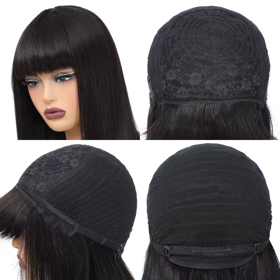 Dark Brown Straight HD Lace Front Human Hair Wig