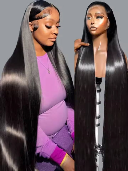 Dark Brown Straight HD Lace Front Human Hair Wig