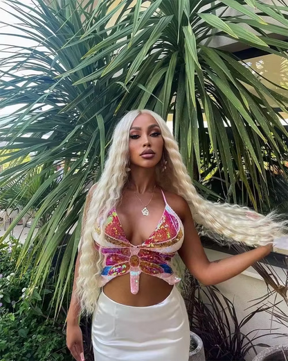 Blonde Curly HD Lace Front Human Hair Wig