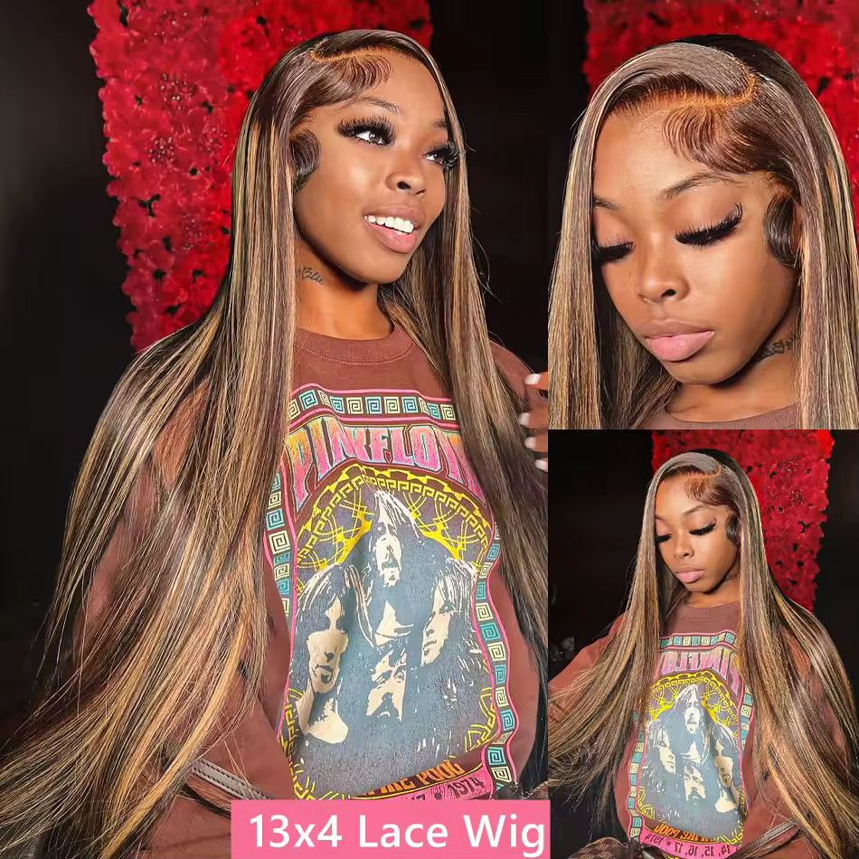 Blonde Highlight HD 360 Full Lace Human Hair Wig