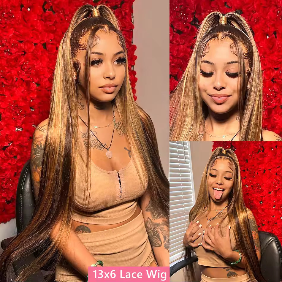 Blonde Highlight HD 360 Full Lace Human Hair Wig