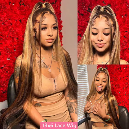 Blonde Highlight HD 360 Full Lace Human Hair Wig