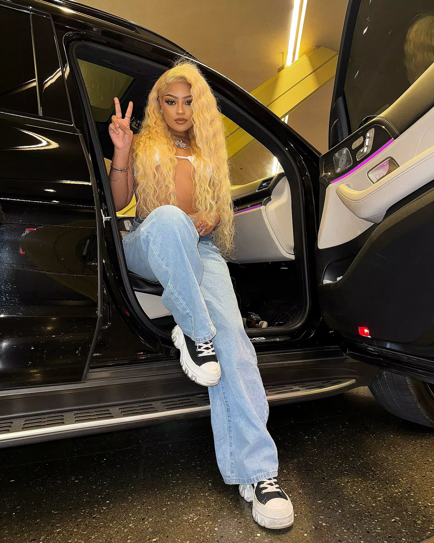 Blonde Curly HD Lace Front Human Hair Wig