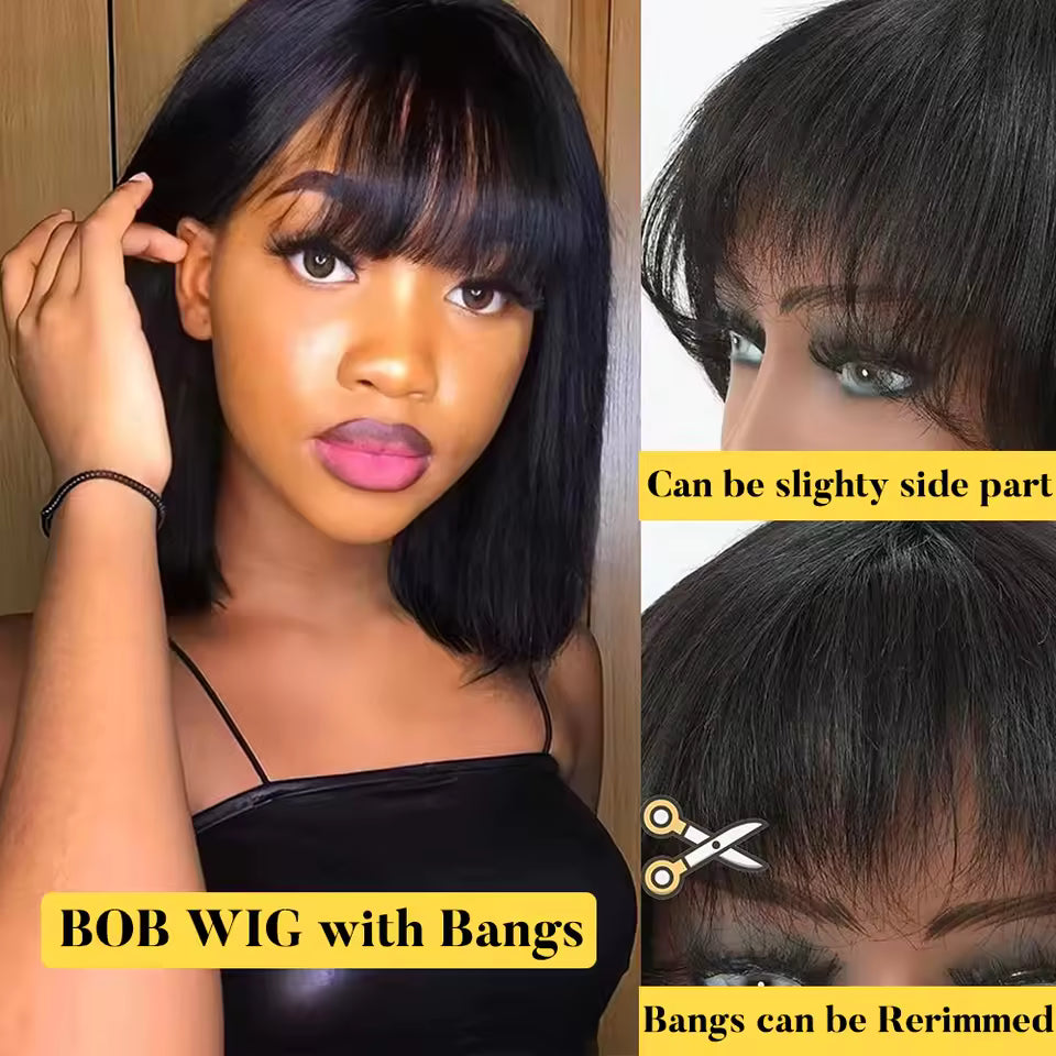 Dark Brown Straight HD Lace Front Human Hair Wig