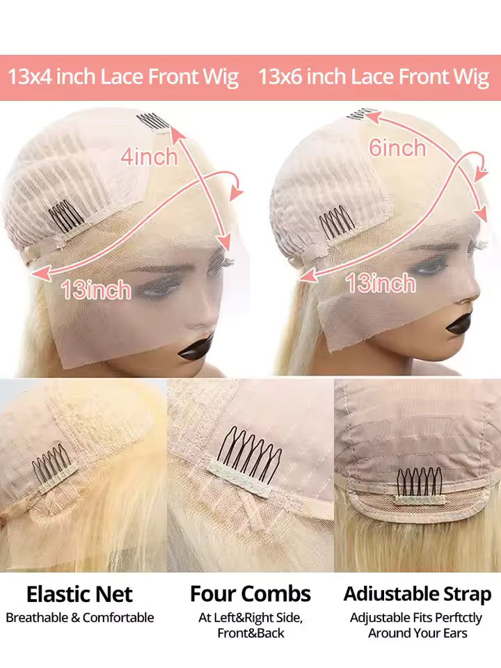 Blonde Body Wave HD Lace Human Hair Wig