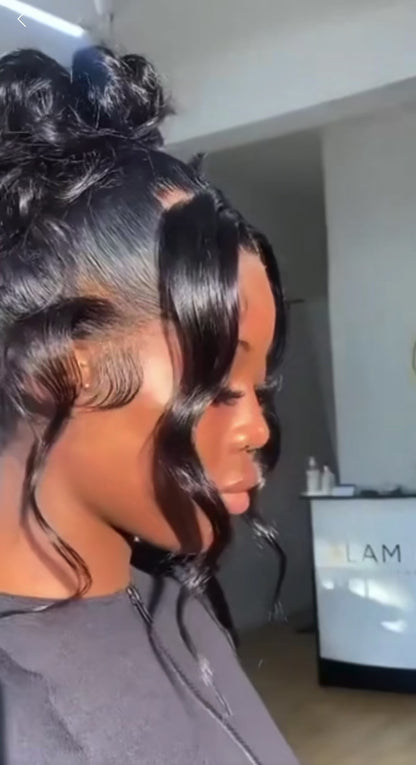 Dark Brown Body Wave HD 360 Full Lace Human Hair Wig